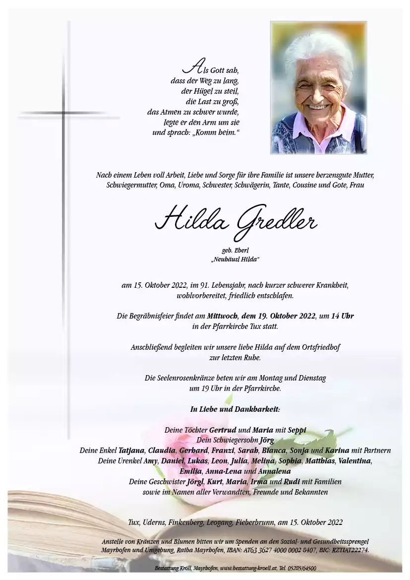Parte von Hilda Gredler